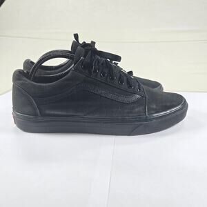 VANS Off The Wall Low Top Black Casual Skate‎ Shoes Men's Size 10.5